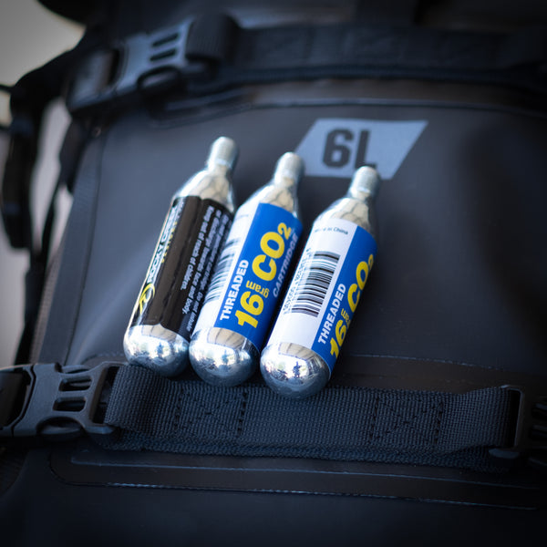 CO2 canisters 16g shipped in packs of 3 Rocky Creek Designs Australia