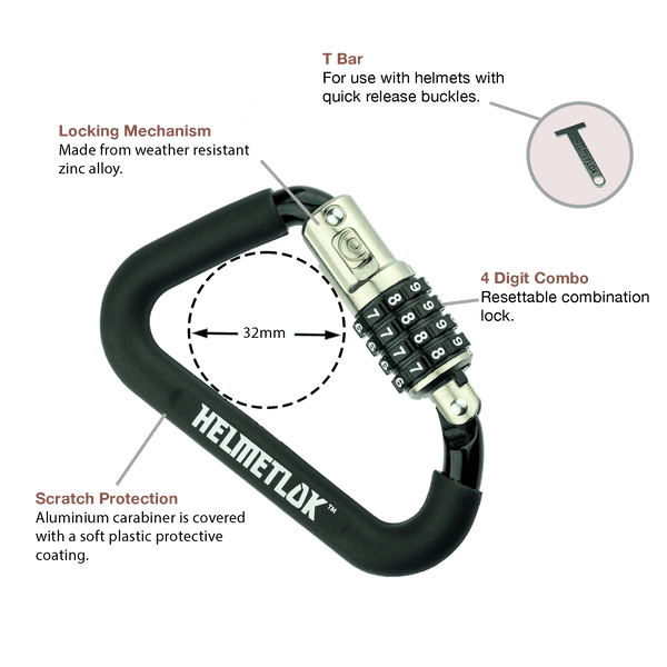 HelmetLok with Extension