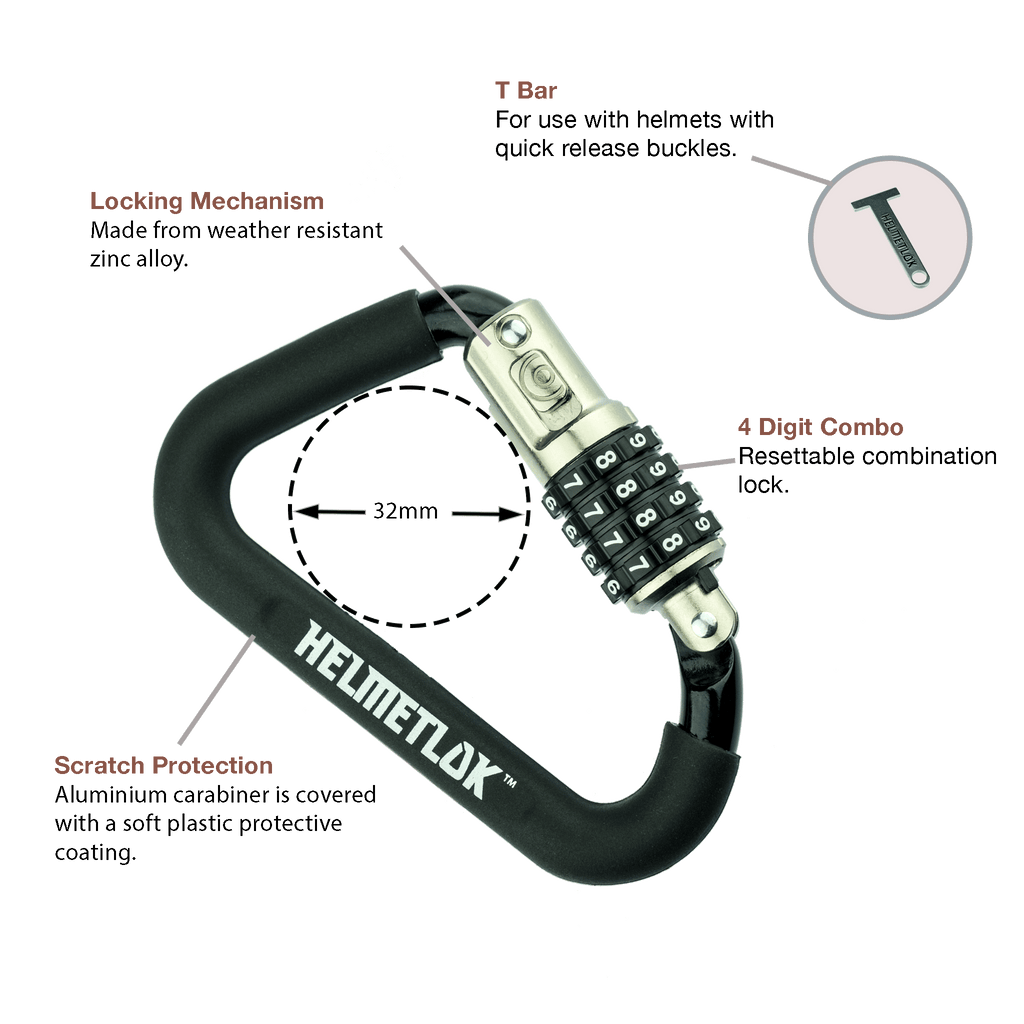 HelmetLok with Extension
