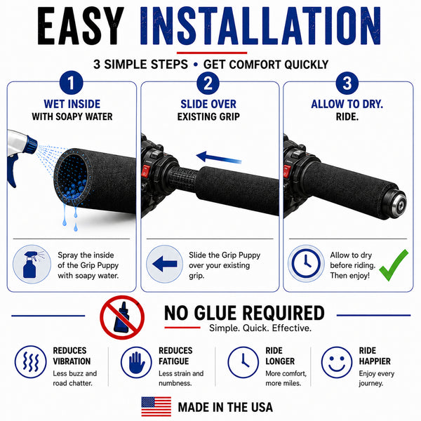 Grip Puppy Motorcycle Comfort Grips