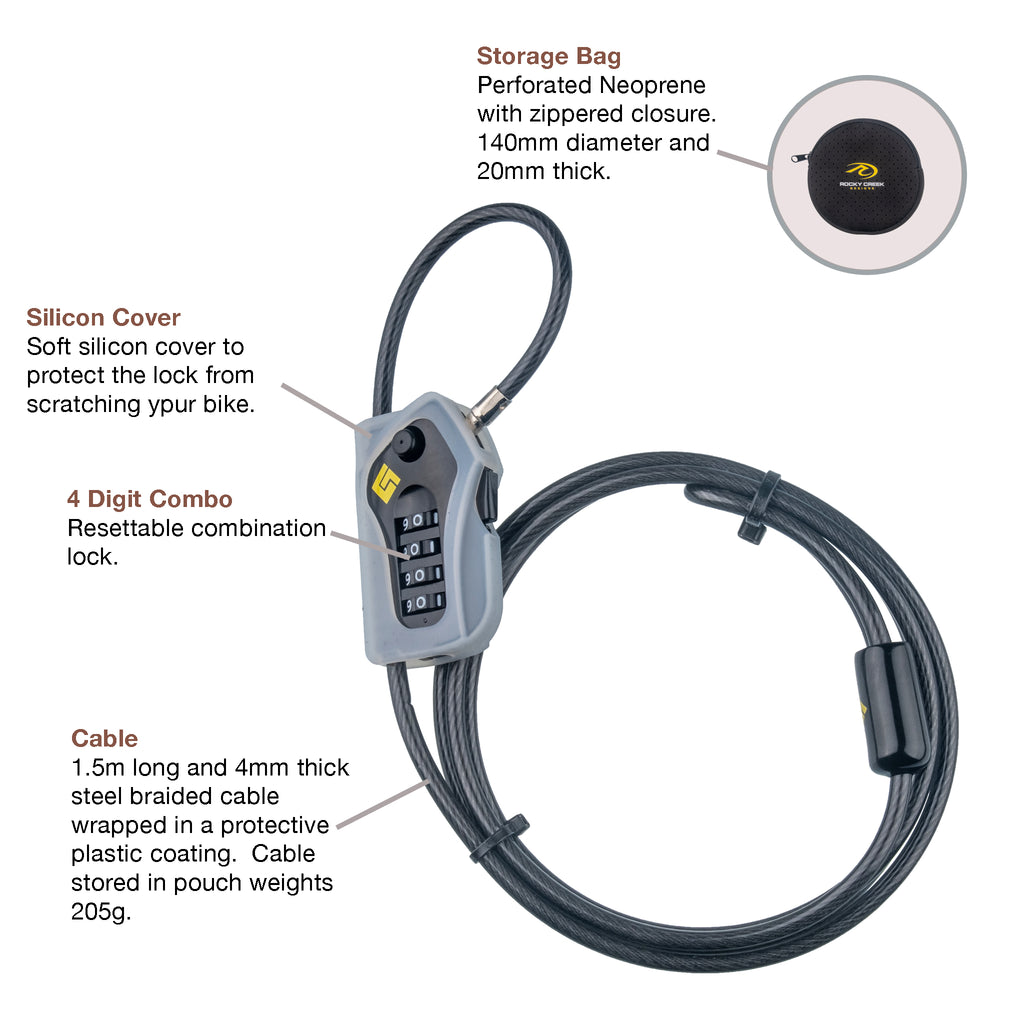 Gearlok Lock and Cable