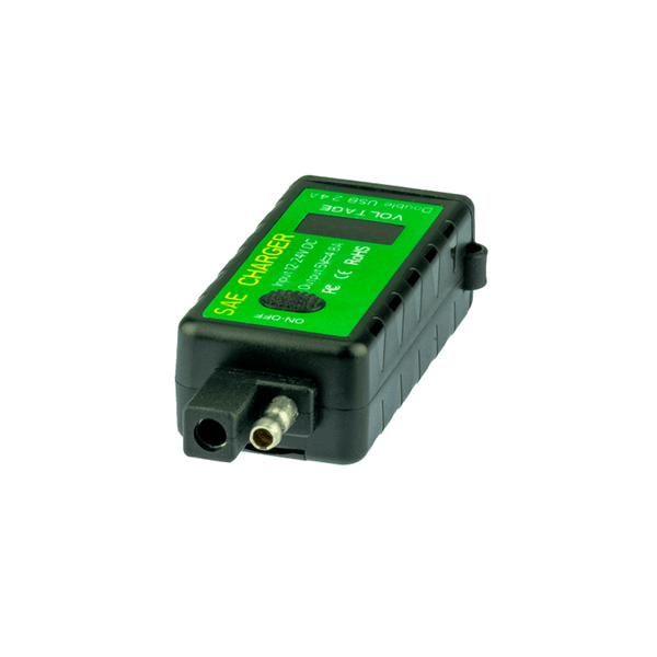 PA013A SAE to Dual USB port adapter and Voltmeter