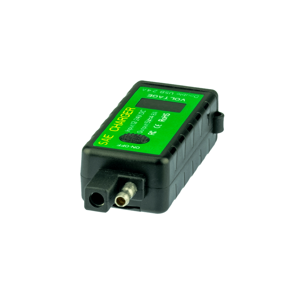 PA013A SAE to Dual USB port adapter and Voltmeter