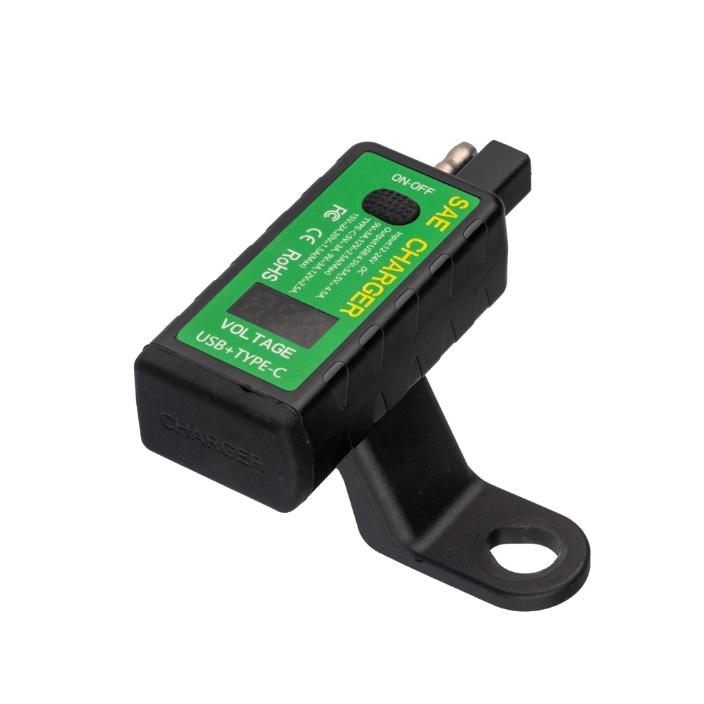 PA013C SAE to USB & USB-C Charger and Voltmeter