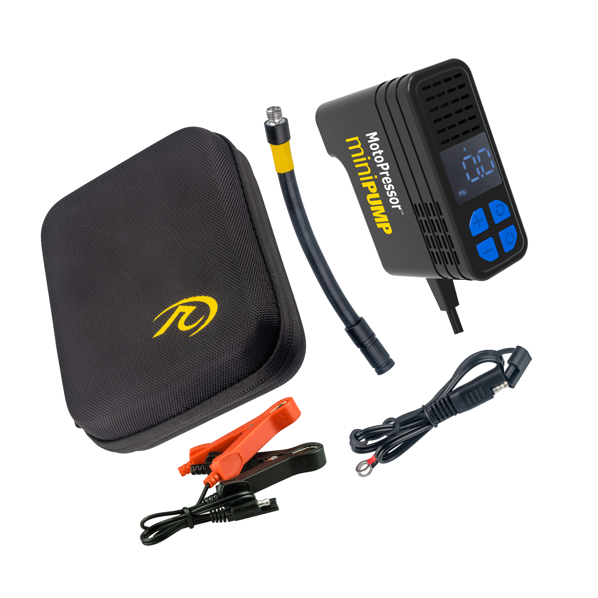 thumbnail image 2 of Autonet Portable 12V Tire Inflator Air Compressor - 120 PSI, Car Motorcycle Puncture Kit 2 of 6