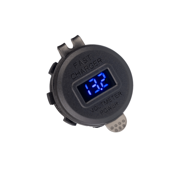 PA033 Dual port USB-C and USB-A power adapter/voltmeter