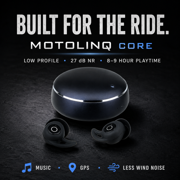 MOTOLINQ Core Wireless Motorcycle Earbuds