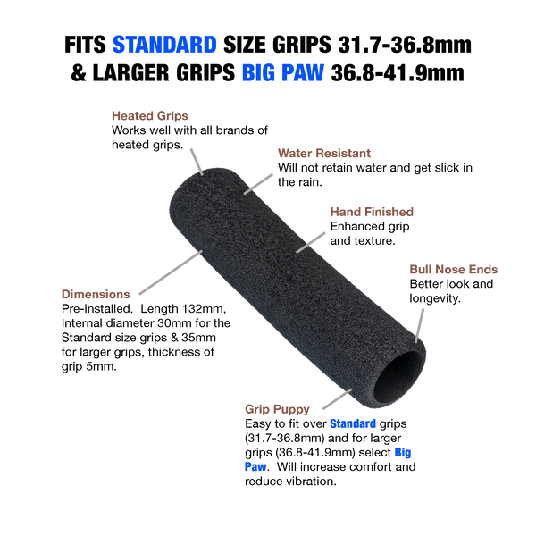 Grip Puppy Motorcycle Comfort Grips
