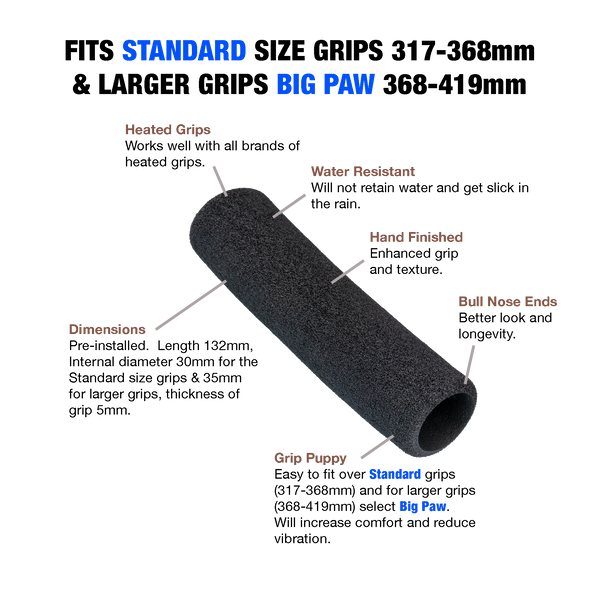 Grip Puppy Motorcycle Comfort Grips