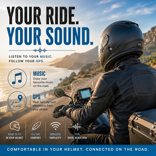 MOTOLINQ Core Wireless Motorcycle Earbuds