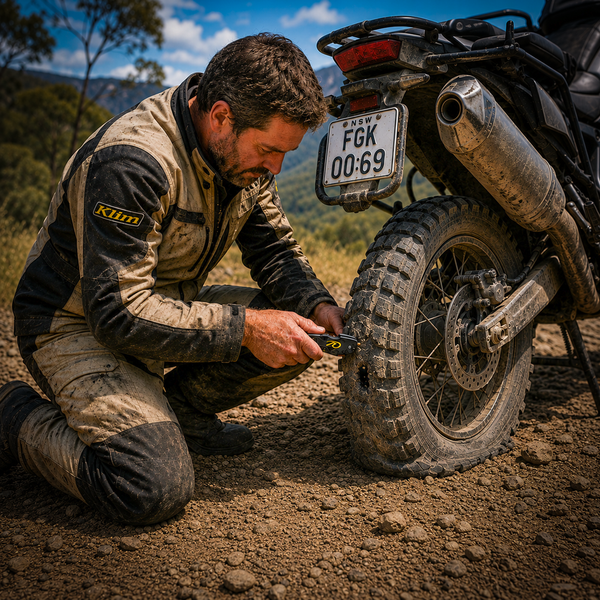 MotoPressor 4-in-1 Motorcycle Puncture Repair Tool