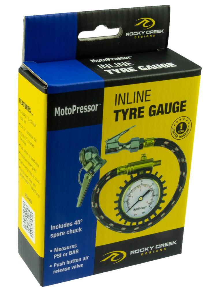 MotoPressor Inline Tyre Gauge
