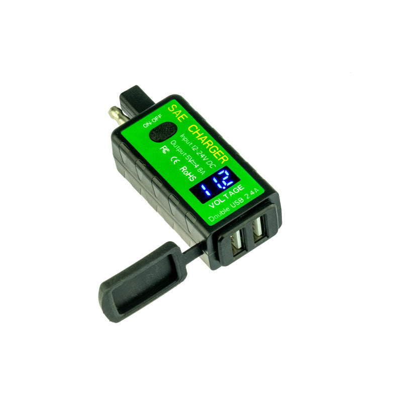 PA013 SAE to Dual USB port adapter and Voltmeter – Rocky Creek Designs  Australia