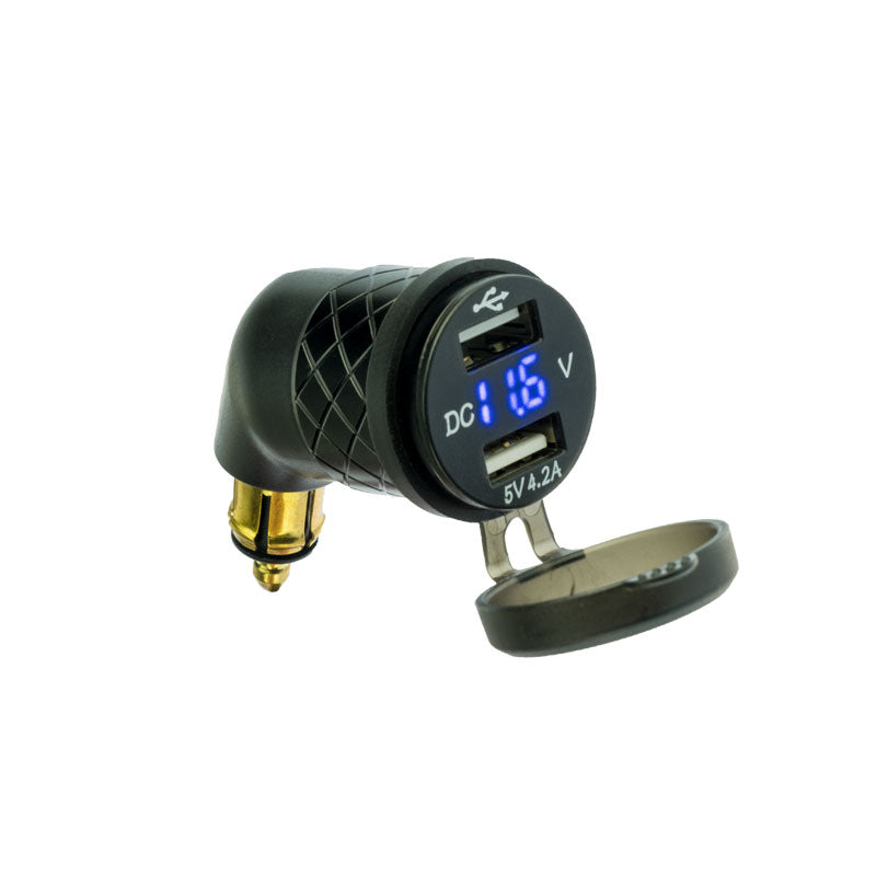 PA022 Dual Port USB Power Adapter & Voltmeter